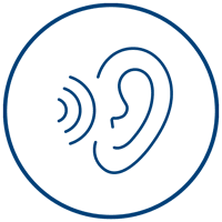 Bluetooth hearing icon